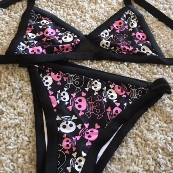 Other - Skull Print Bikini Set